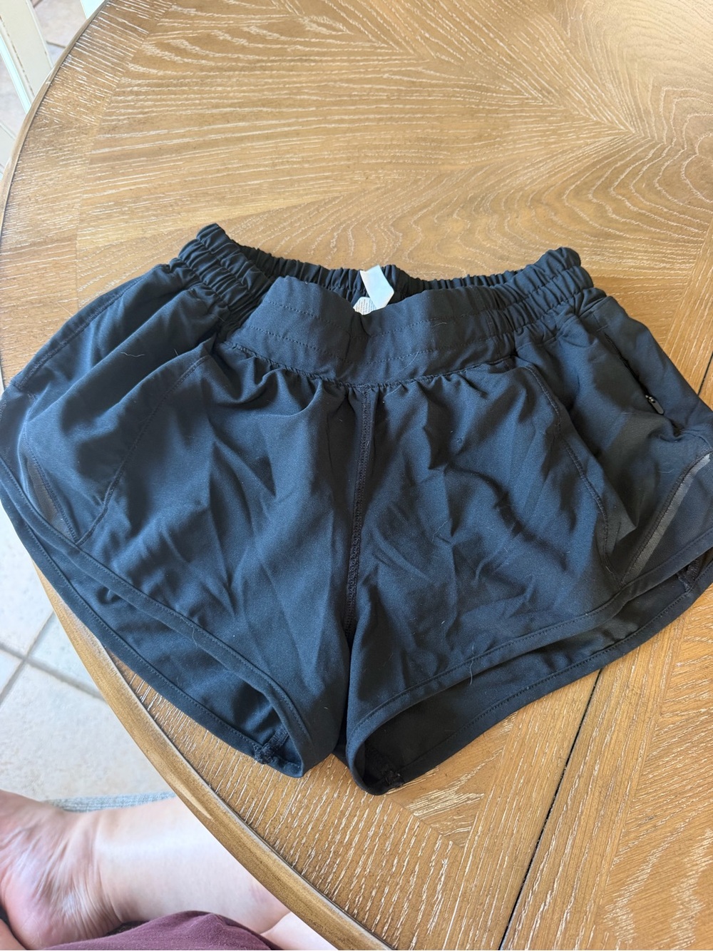 lululemon athletica Black Women's Athletic Shorts with Elastic Waist